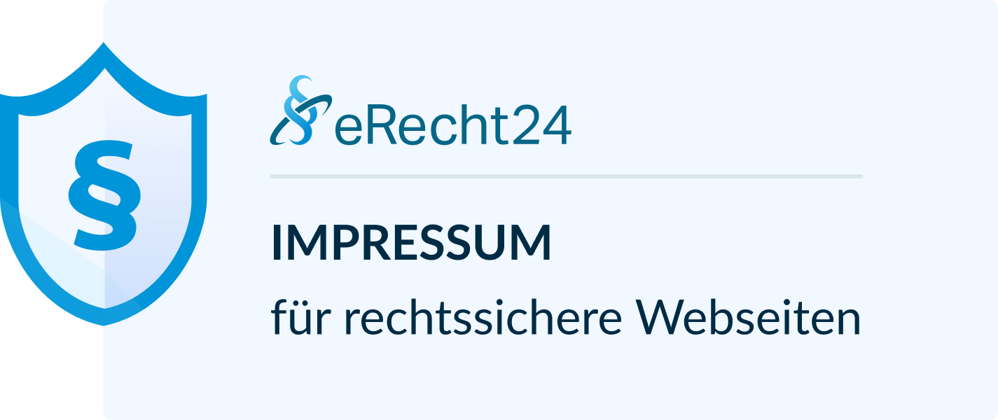 Sicheres Impressum von eRecht24